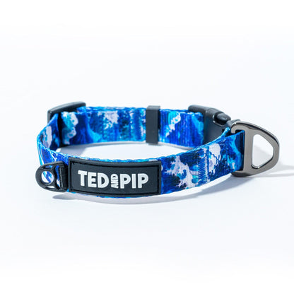 Ocean Waves - Stylish Lead & Collar Set - Ted & Pip - Stylish Premium Dogwear